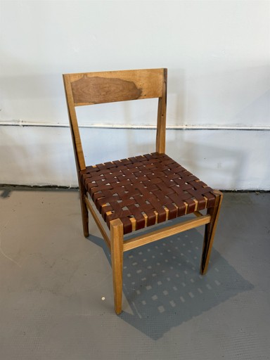 Silla Luca Cuero Chocolate