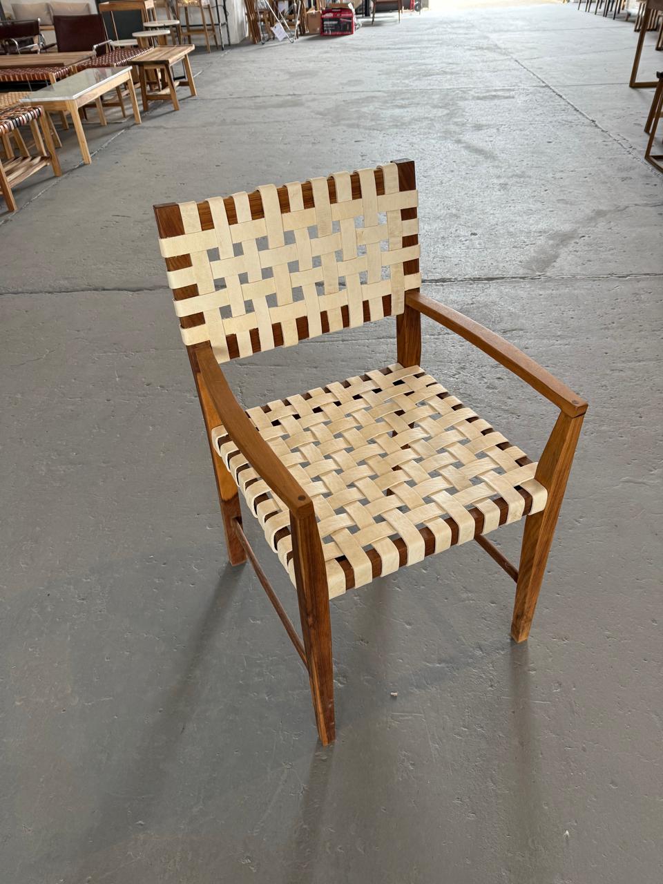 Silla Mila Cabe Cuero Crudo