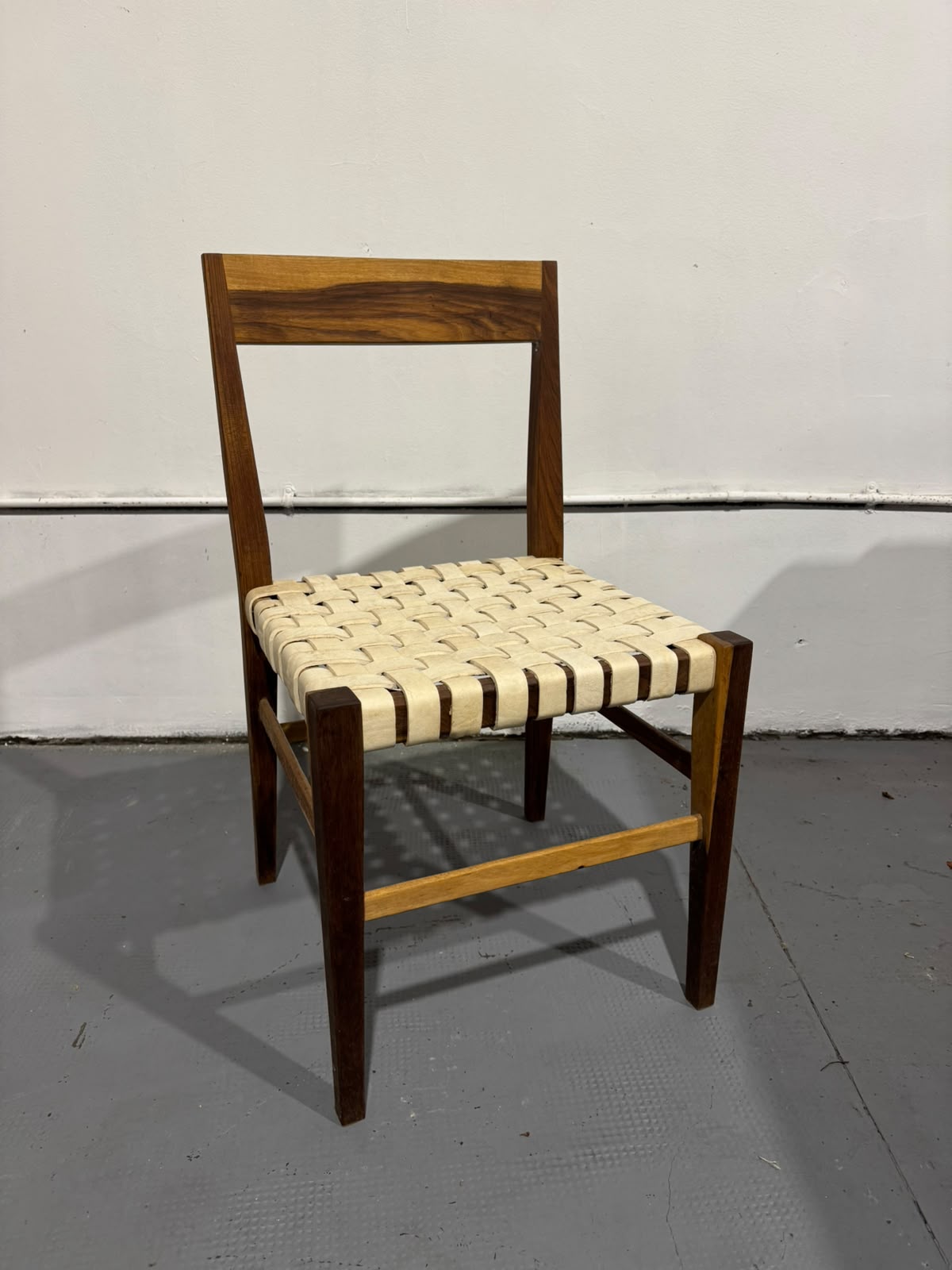 Silla Luca Cuero Blanco